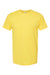 Tultex 202 Mens Fine Jersey Short Sleeve Crewneck T-Shirt Sunshine Yellow Flat Front