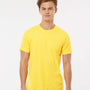 Tultex Mens Fine Jersey Short Sleeve Crewneck T-Shirt - Sunshine Yellow - NEW