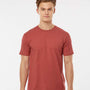 Tultex Mens Fine Jersey Short Sleeve Crewneck T-Shirt - Terracotta Red - NEW