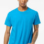 Tultex Mens Fine Jersey Short Sleeve Crewneck T-Shirt - Turquoise Blue