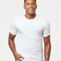 Tultex Mens Fine Jersey Short Sleeve Crewneck T-Shirt - White - NEW