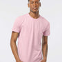 Tultex Mens Fine Jersey Short Sleeve Crewneck T-Shirt - Pink - NEW