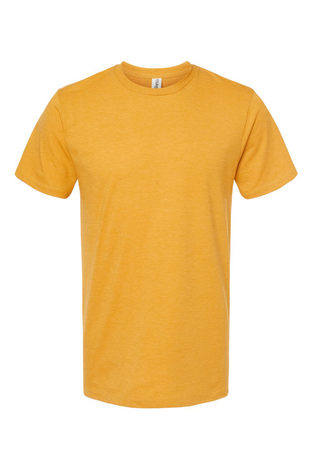 Tultex 541 Mens Premium Short Sleeve Crewneck T-Shirt Heather Antique Gold Flat Front