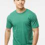 Tultex Mens Premium Short Sleeve Crewneck T-Shirt - Heather Kelly Green - Closeout