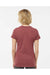 Tultex 542 Womens Premium Short Sleeve Crewneck T-Shirt Heather Burgundy Model Back
