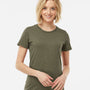 Tultex Womens Premium Short Sleeve Crewneck T-Shirt - Heather Olive Green - NEW