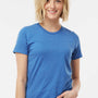 Tultex Womens Premium Short Sleeve Crewneck T-Shirt - Heather Royal Blue