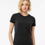 Tultex Womens Fine Jersey Slim Fit Short Sleeve Crewneck T-Shirt - Black - NEW