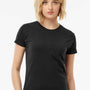 Tultex Womens Fine Jersey Slim Fit Short Sleeve Crewneck T-Shirt - Black