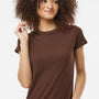Tultex Womens Fine Jersey Slim Fit Short Sleeve Crewneck T-Shirt - Brown