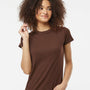 Tultex Womens Fine Jersey Slim Fit Short Sleeve Crewneck T-Shirt - Brown - NEW