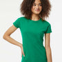Tultex Womens Fine Jersey Slim Fit Short Sleeve Crewneck T-Shirt - Kelly Green - NEW