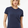 Tultex Womens Fine Jersey Slim Fit Short Sleeve Crewneck T-Shirt - Navy Blue