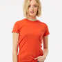 Tultex Womens Fine Jersey Slim Fit Short Sleeve Crewneck T-Shirt - Orange - NEW