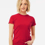 Tultex Womens Fine Jersey Slim Fit Short Sleeve Crewneck T-Shirt - Red - NEW