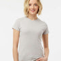 Tultex Womens Fine Jersey Slim Fit Short Sleeve Crewneck T-Shirt - Silver Grey - NEW