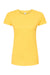 Tultex 213 Womens Fine Jersey Slim Fit Short Sleeve Crewneck T-Shirt Sunshine Yellow Flat Front