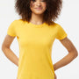 Tultex Womens Fine Jersey Slim Fit Short Sleeve Crewneck T-Shirt - Sunshine Yellow - Closeout