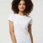 Tultex Womens Fine Jersey Slim Fit Short Sleeve Crewneck T-Shirt - White - NEW