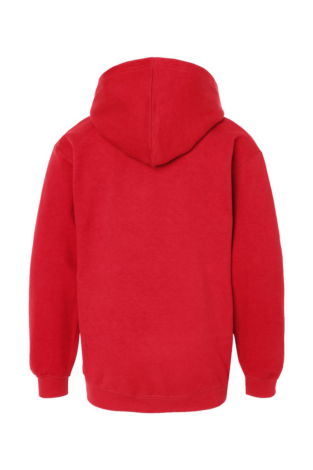 Tultex 320Y Youth Hooded Sweatshirt Hoodie Red Flat Back