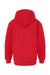 Tultex 320Y Youth Hooded Sweatshirt Hoodie Red Flat Back