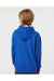 Tultex 320Y Youth Hooded Sweatshirt Hoodie Royal Blue Model Back