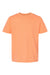 Tultex 235 Youth Fine Jersey Short Sleeve Crewneck T-Shirt Heather Cantaloupe Orange Flat Front