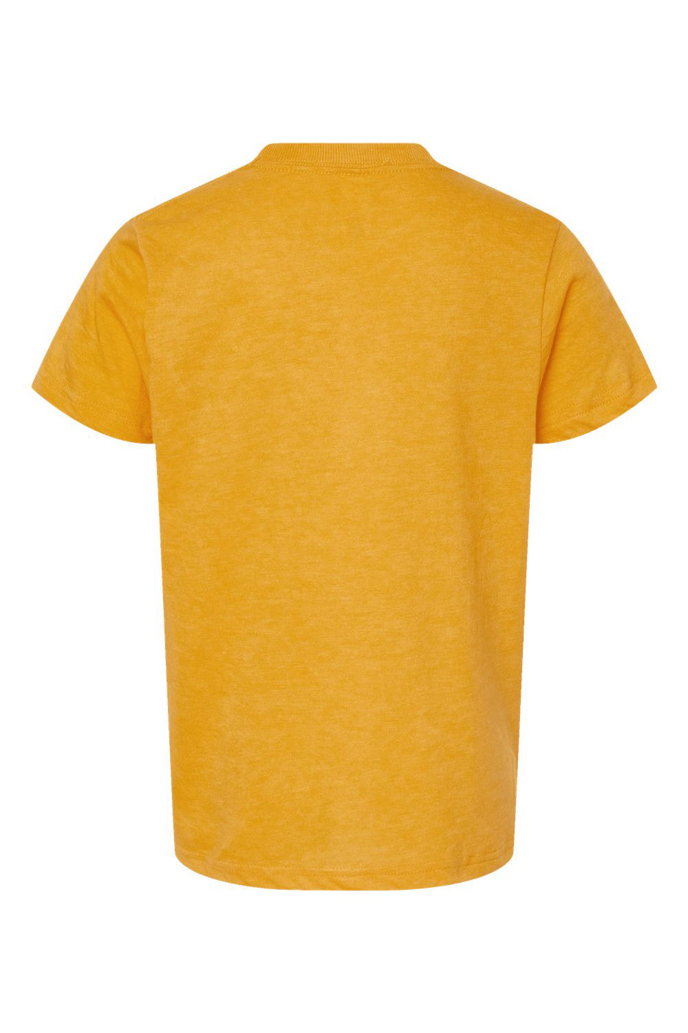 Tultex 235 Youth Fine Jersey Short Sleeve Crewneck T-Shirt Heather Mellow Yellow Flat Back