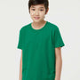 Tultex Youth Fine Jersey Short Sleeve Crewneck T-Shirt - Kelly Green - NEW