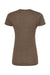 Tultex 240 Womens Poly-Rich Short Sleeve Crewneck T-Shirt Heather Brown Flat Back
