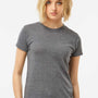Tultex Womens Poly-Rich Short Sleeve Crewneck T-Shirt - Heather Charcoal Grey