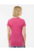Tultex 240 Womens Poly-Rich Short Sleeve Crewneck T-Shirt Heather Fuchsia Pink Model Back
