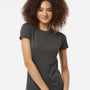 Tultex Womens Poly-Rich Short Sleeve Crewneck T-Shirt - Heather Graphite Grey - NEW