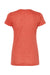Tultex 240 Womens Poly-Rich Short Sleeve Crewneck T-Shirt Heather Orange Flat Back