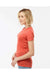Tultex 240 Womens Poly-Rich Short Sleeve Crewneck T-Shirt Heather Orange Model Side