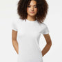 Tultex Womens Poly-Rich Short Sleeve Crewneck T-Shirt - White - NEW