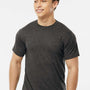 Tultex Mens Poly-Rich Short Sleeve Crewneck T-Shirt - Heather Graphite Grey