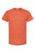 Tultex 241 Mens Poly-Rich Short Sleeve Crewneck T-Shirt Heather Orange Flat Front