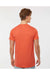 Tultex 241 Mens Poly-Rich Short Sleeve Crewneck T-Shirt Heather Orange Model Back
