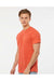 Tultex 241 Mens Poly-Rich Short Sleeve Crewneck T-Shirt Heather Orange Model Side
