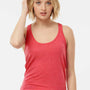 Tultex Womens Poly-Rich Racerback Tank Top - Heather Red