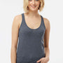 Tultex Womens Poly-Rich Racerback Tank Top - Heather Navy Blue - Closeout