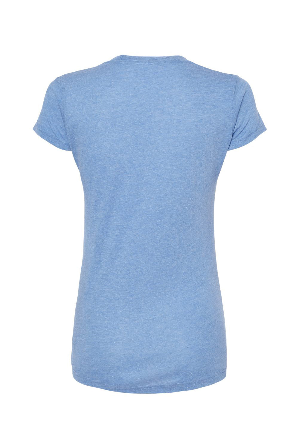 Tultex 253 Womens Short Sleeve Crewneck T-Shirt Athletic Blue Flat Back