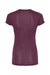 Tultex 253 Womens Short Sleeve Crewneck T-Shirt Berry Purple Flat Back