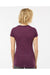 Tultex 253 Womens Short Sleeve Crewneck T-Shirt Berry Purple Model Back
