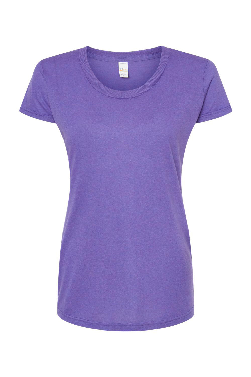 Tultex 253 Womens Short Sleeve Crewneck T-Shirt Lilac Purple Flat Front