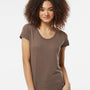 Tultex Womens Short Sleeve Crewneck T-Shirt - Mocha Brown - NEW