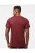 Tultex 254 Mens Short Sleeve Crewneck T-Shirt Cardinal Red Model Back