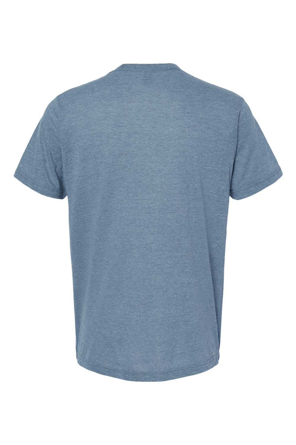 Tultex 254 Mens Short Sleeve Crewneck T-Shirt Denim Blue Flat Back