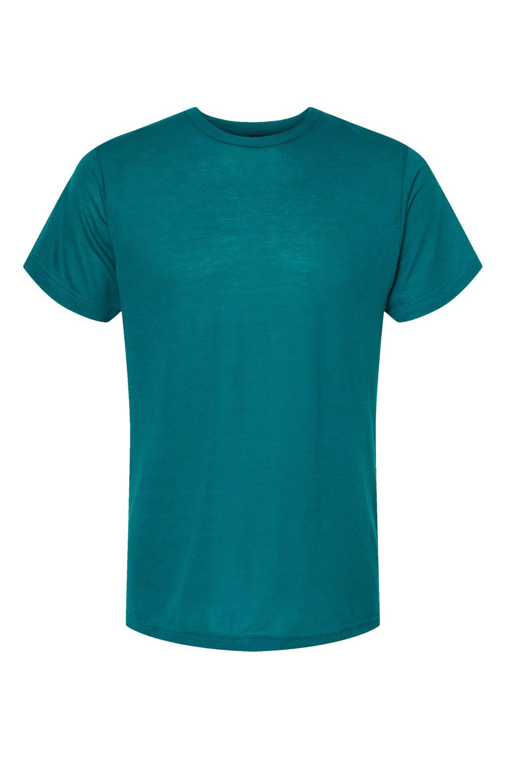 Tultex 254 Mens Short Sleeve Crewneck T-Shirt Jade Green Flat Front